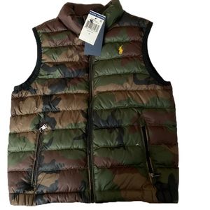 Polo Ralph Lauren Boys Camo Vest, Size Small